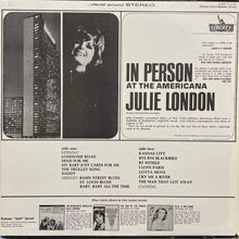 Charger l'image dans la galerie, Julie London : In Person At The Americana (LP, Ind)