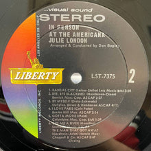 Charger l'image dans la galerie, Julie London : In Person At The Americana (LP, Ind)