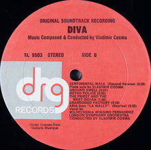 Load image into Gallery viewer, Vladimir Cosma : Diva (Original Soundtrack Recording) (LP, Album, Aud)