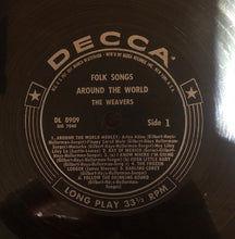 Load image into Gallery viewer, The Weavers : Folk Songs Around The World (LP, Mono)