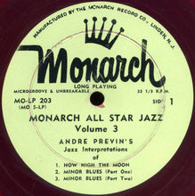 Load image into Gallery viewer, André Previn : Monarch All Star Jazz Volume 3 (10", Red)