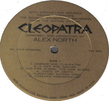 Load image into Gallery viewer, Alex North : Cleopatra (Original Soundtrack Album) (LP, Album, Mono, Gat)