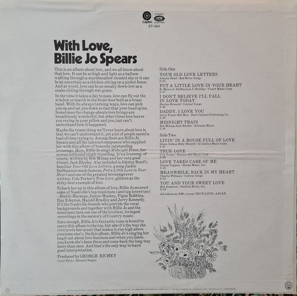 Billie Jo Spears - With Love - LP