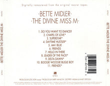 Laden Sie das Bild in den Galerie-Viewer, Bette Midler : The Divine Miss M (CD, Album, RM)