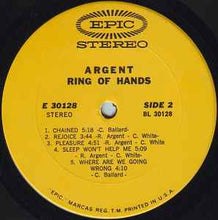 Laden Sie das Bild in den Galerie-Viewer, Argent : Ring of Hands (LP, Album)