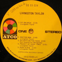 Laden Sie das Bild in den Galerie-Viewer, Livingston Taylor : Livingston Taylor (LP, Album, LY)