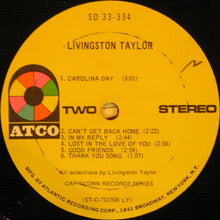 Laden Sie das Bild in den Galerie-Viewer, Livingston Taylor : Livingston Taylor (LP, Album, LY)