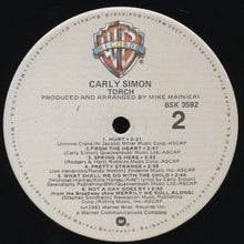 Load image into Gallery viewer, Carly Simon : Torch (LP, Album, Win)