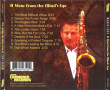 Laden Sie das Bild in den Galerie-Viewer, Mario Cruz : A View from the Mind's Eye (CD, Album)