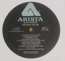 Load image into Gallery viewer, Barry Manilow : This One's For You (LP, Album, RP)