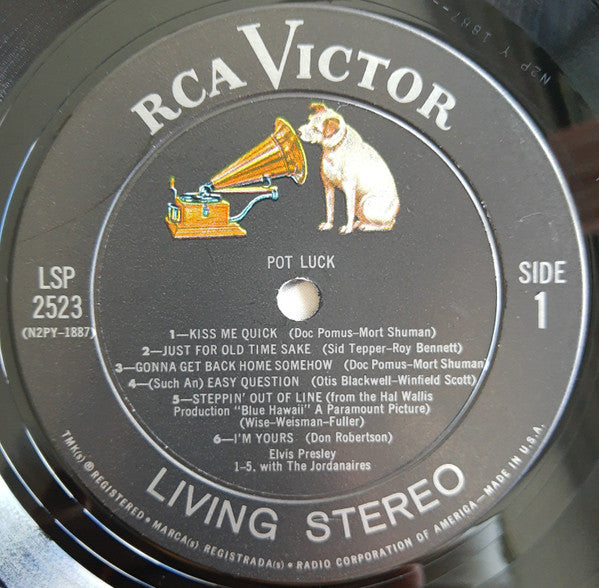 Elvis Presley Pot Luck UK(英 GB)盤 LP Mono Elvis Presley – Pot Luck – Vinyl (LP, Album, Mono), 1962