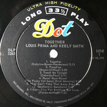Load image into Gallery viewer, Louis Prima And Keely Smith* : Together (LP, Album, Mono)