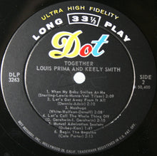 Load image into Gallery viewer, Louis Prima And Keely Smith* : Together (LP, Album, Mono)