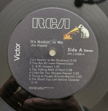 Charger l'image dans la galerie, Jim Reeves : It's Nothin' To Me (LP, Album)