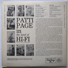 Laden Sie das Bild in den Galerie-Viewer, Patti Page : In The Land Of Hi-Fi (LP, Album, Mono)