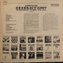 Charger l'image dans la galerie, Various : A Night At The Grand Old Opry Volume 1 (LP, Album, Comp, RE, Bro)