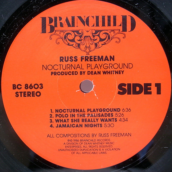 Buy Russ Freeman : Nocturnal Playground (LP, Album, Ele) Online