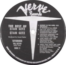 Load image into Gallery viewer, Stan Getz : The Best Of Stan Getz (LP, Comp, Gat)