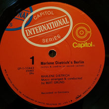 Load image into Gallery viewer, Marlene Dietrich : Marlene Dietrich's Berlin (Her Nostalgic Songs About The Grand Old City) (LP, Album, RP)