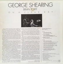 Laden Sie das Bild in den Galerie-Viewer, George Shearing & Brian Torff : On A Clear Day (LP, Album)
