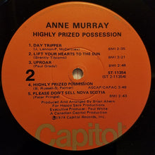 Laden Sie das Bild in den Galerie-Viewer, Anne Murray : Highly Prized Possession (LP, Album, Los)