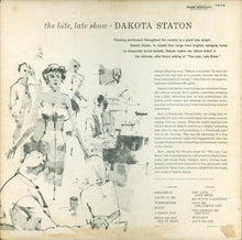 Laden Sie das Bild in den Galerie-Viewer, Dakota Staton : The Late, Late Show (LP, Album, Mono)