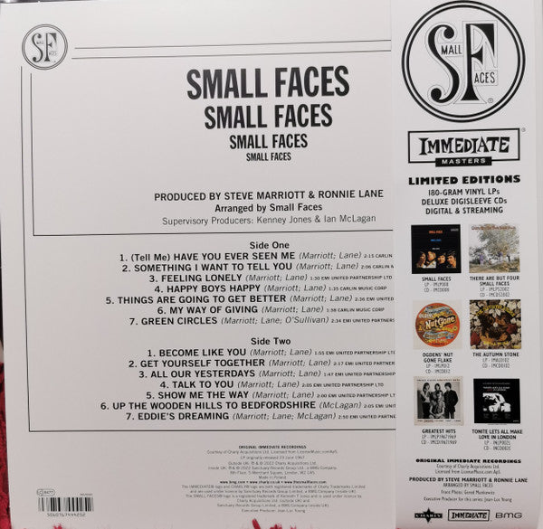 Buy Small Faces : Small Faces (LP, Album, Mono, Ltd, RE, Whi