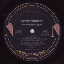 Load image into Gallery viewer, Steve Forbert : Jackrabbit Slim (LP, Album, Ter + 7", S/Sided, Promo)