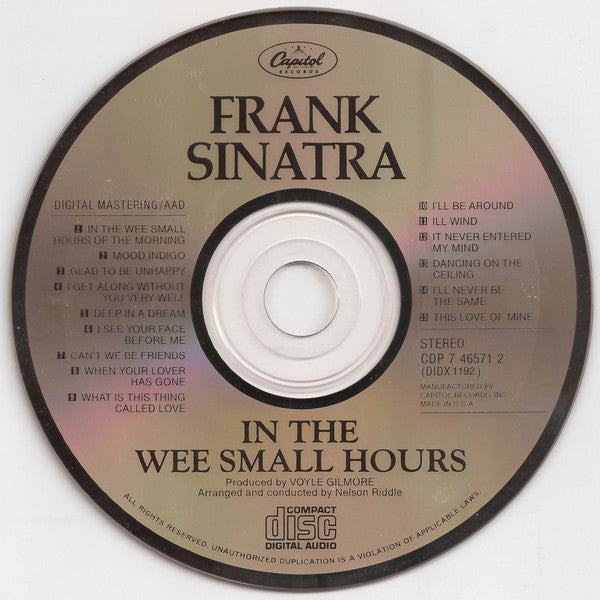 Frank Sinatra In The Wee Small Hours Full Album 