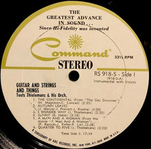 Load image into Gallery viewer, Toots Thielemans And His Orchestra : Guitar And Strings . . . And Things (LP, Album, Gat)