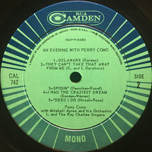 Charger l'image dans la galerie, Perry Como : An Evening With Perry Como (LP, Mono)