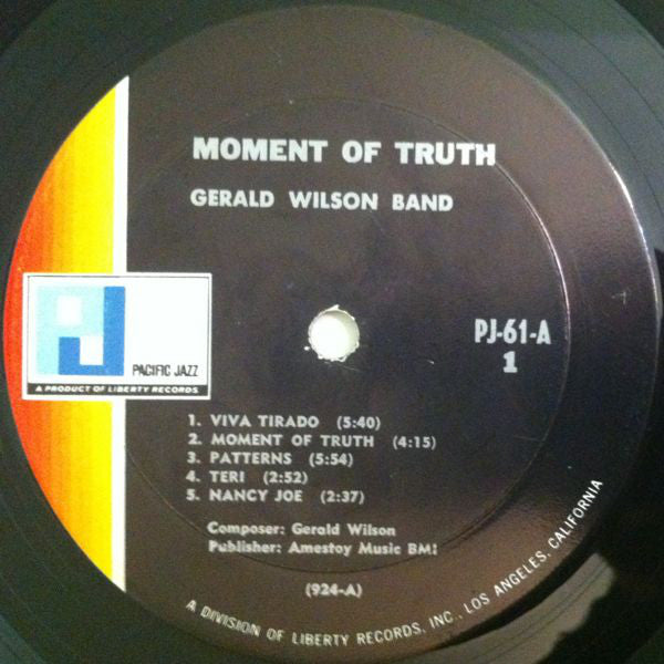 Buy Gerald Wilson Big Band* : Moment Of Truth (LP