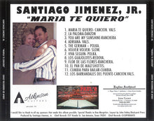 Load image into Gallery viewer, Santiago Jimenez, Jr. : Maria Te Quiero (CD, Album, Ltd)