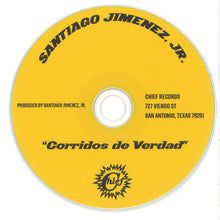 Load image into Gallery viewer, Santiago Jimenez, Jr. : Corridos de Verdad (CD, Album, Ltd)