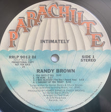 Load image into Gallery viewer, Randy Brown (2) : Intimately (LP, Album, Promo, San)