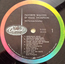 Laden Sie das Bild in den Galerie-Viewer, Hank Thompson And His Brazos Valley Boys : Favorite Waltzes (LP, Album, Mono, RP)
