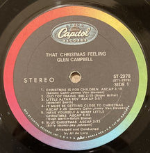 Load image into Gallery viewer, Glen Campbell : That Christmas Feeling (LP, Album, Ter)
