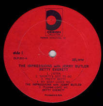 Load image into Gallery viewer, The Impressions With Jerry Butler And Betty Everett : The Impressions With Jerry Butler And Betty Everett (LP, Comp)