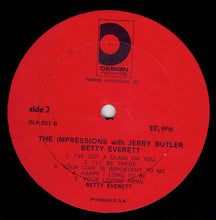 Load image into Gallery viewer, The Impressions With Jerry Butler And Betty Everett : The Impressions With Jerry Butler And Betty Everett (LP, Comp)