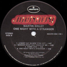 Charger l'image dans la galerie, Martin Briley : One Night With A Stranger (LP, Album, Hau)