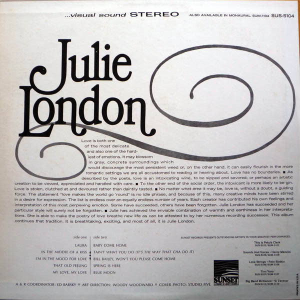 Julie London - Julie London - LP