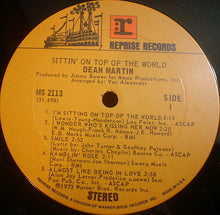 Load image into Gallery viewer, Dean Martin : Sittin' On Top Of The World (LP, Album)