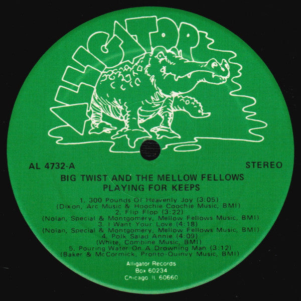 Buy Big Twist And The Mellow Fellows : Playing For Keeps (LP