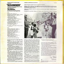 Charger l'image dans la galerie, Taj Mahal : Sounder (Original Soundtrack Recording) (LP, Album, Ter)