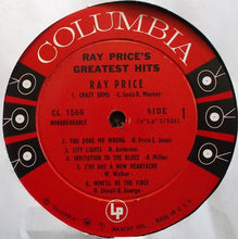 Load image into Gallery viewer, Ray Price : Ray Price's Greatest Hits (LP, Comp, Mono)