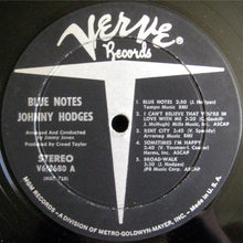 Load image into Gallery viewer, Johnny Hodges : Blue Notes (LP, Album)