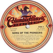 Load image into Gallery viewer, The Sons Of The Pioneers : The Sons Of The Pioneers (LP, Comp, Mono)