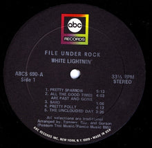 Load image into Gallery viewer, White Lightnin' : File Under Rock (LP, Album)