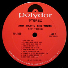 Laden Sie das Bild in den Galerie-Viewer, Lily Tomlin : And That's The Truth (LP, Album, Ter)