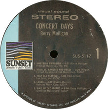 Load image into Gallery viewer, Gerry Mulligan : Concert Days (LP, Comp, Styrene, She)